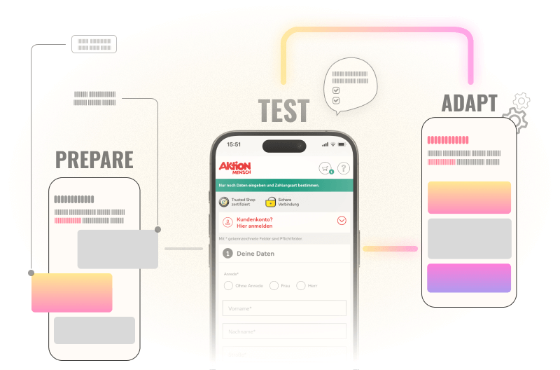 RITE-Methode (Rapid Iterative Testing and Evaluation): Ein agiler Ansatz für nutzerzentrierte Tests, der schnelle Iterationen ermöglicht, um Usability-Probleme effizient zu identifizieren und zu lösen. Durch kontinuierliches Testen und Anpassen wird die Nutzererfahrung gezielt optimiert.